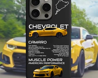 Chevrolet Camaro Phone Case. Gift idea for him/boyfried. Stylish Phone Case for car fans