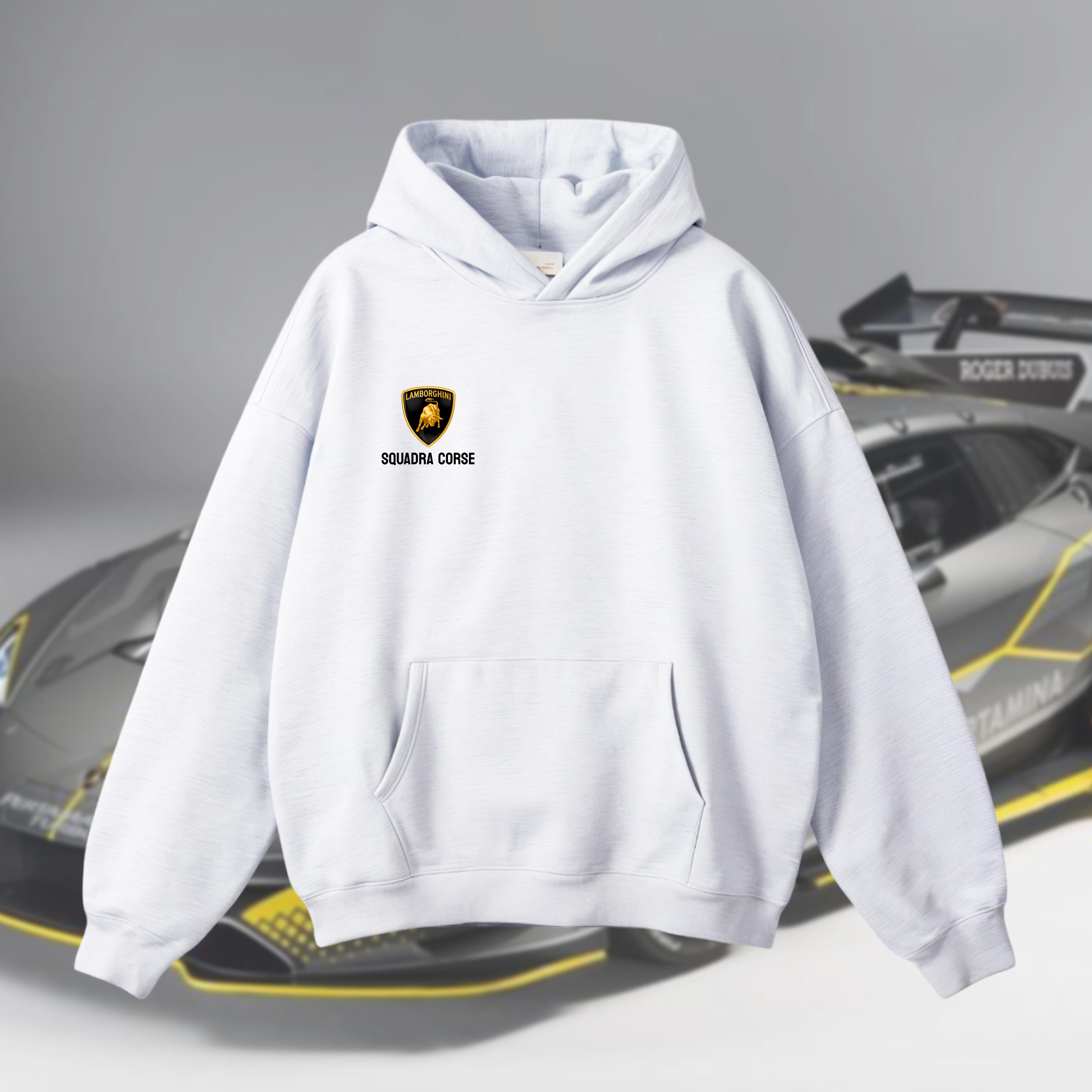 Lamborghini Squadra Corse Hoodie: Cotton Racing Apparel - Etsy