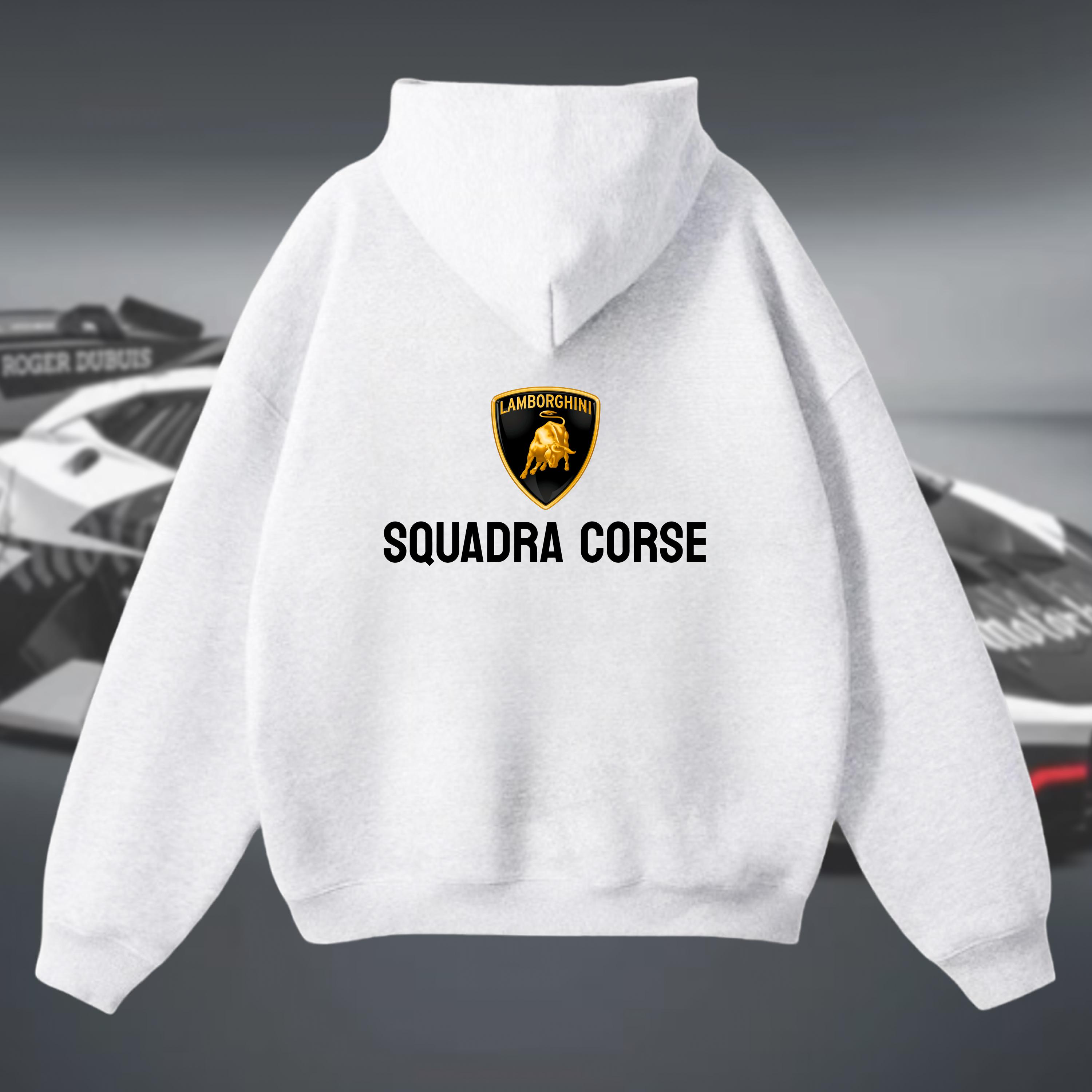 Lamborghini Squadra Corse Hoodie: Cotton Racing Apparel - Etsy