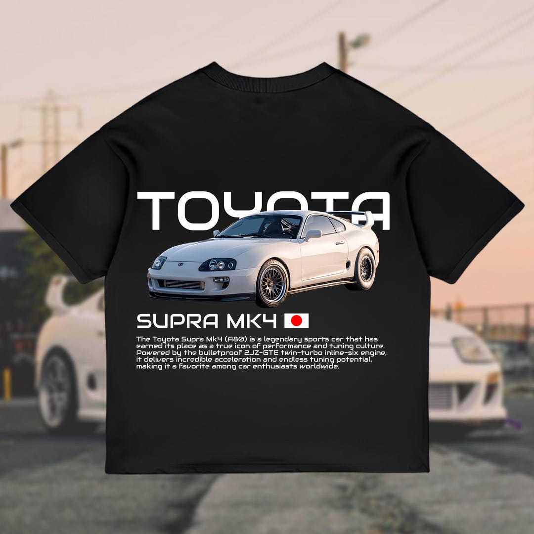 Toyota Supra MK4 T-shirt: JDM 90s Legend, Car Enthusiast Gift