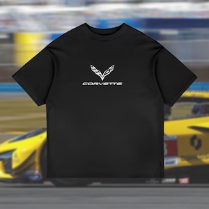 Corvette Racing Team T-Shirt | Gift for Him | Sporty Car Shirt for Boyfriend | Muscle Car Tee for Car Enthusiasts