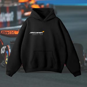 Sudadera con capucha del equipo McLaren de Fórmula 1. Idea de regalo para él o su novio. Sudadera con capucha elegante para los aficionados a la Fórmula 1.