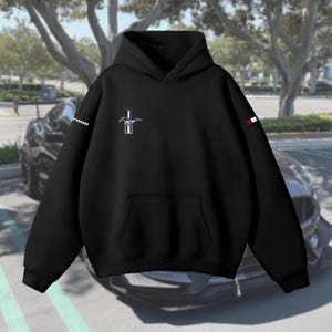 Ford Mustang Team Hoodie. Gift idea for him/boyfried. Stylish hoodie for racing fans