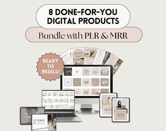 Könnte beinhalten: Ein digitales Produktpaket mit 8 vorgefertigten digitalen Produkten, darunter ein Kurs, Arbeitsbücher und Social-Media-Vorlagen. Das Paket ist zum Weiterverkauf bereit und beinhaltet Private Label Rights (PLR) und Master Resell Rights (MRR).