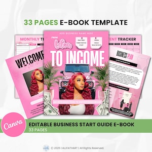 PLR EBook to Resell, 33 Pages, DFY Ebook Templates, Ebook Template Canva, Ebook Cover, Canva Template, Editable EBook, DIY Digital Products