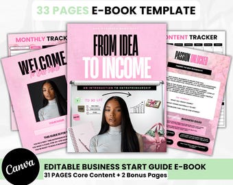 PLR EBook to Resell, 33 Pages, Digital Ebook Template, Ebook Cover, Canva Template , DFY Ebook, Digital Product,