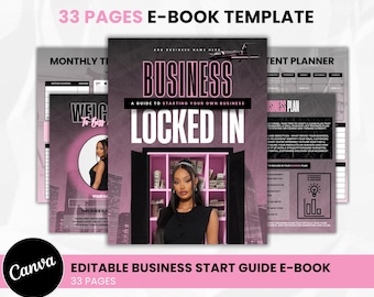 PLR EBook Template (33 Pages): Resell Rights, Canva Editable