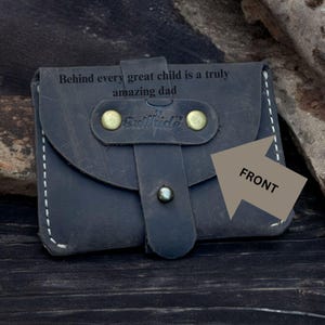 Mini billetera premium hecha a mano: tarjetero fino de cuero (diseño unisex)