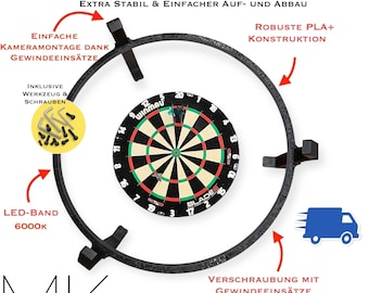 Sistema completo Autodarts: anillo LED y leva OV9732/OV2710 de 100 grados, cable de 2 m - MK3DWorld