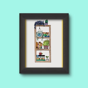 Cute books Illustrations | Digital Art | Cartoon book Prints | bookcase | book lovers | books illustration | book shelf