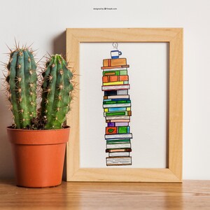 Cute books Illustrations | Digital Art | Cartoon book Prints | coffee | book lovers | books illustration | libros.