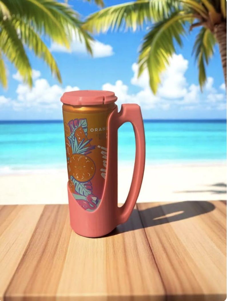 Can Holder with Handle/Lid – Slim/Standard Size Cooler image 1
