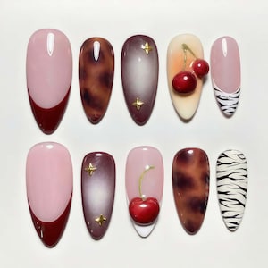 Wedding nails ,Flower Nails hand painted nail,custom press on nails,3D Nails,Campanula Nails,Acrylic Nails  ,French nails,Floral Nails,gift