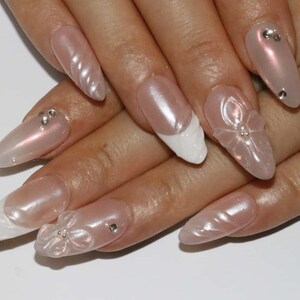 Wedding nails ,Flower Nails hand painted nail,custom press on nails,3D Nails,Campanula Nails,Acrylic Nails  ,floral nails,Purple Nails,gift