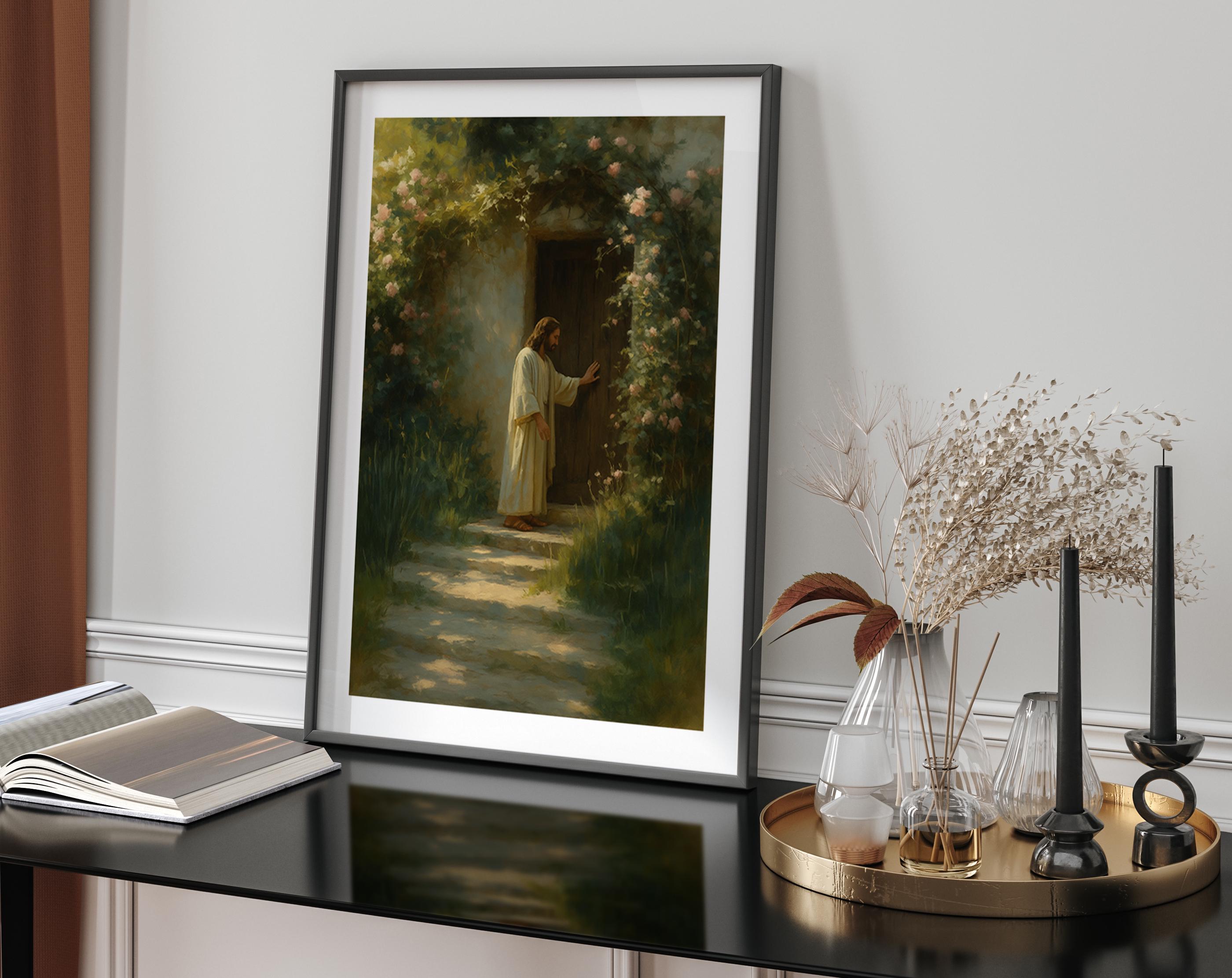 Jesus Knocking at the Door Print, Jesus Wall Art, Jesus Decor ...
