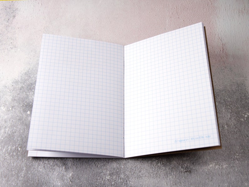 A6 Knitting Planner / Project Notebook With Squared Paper Etsy