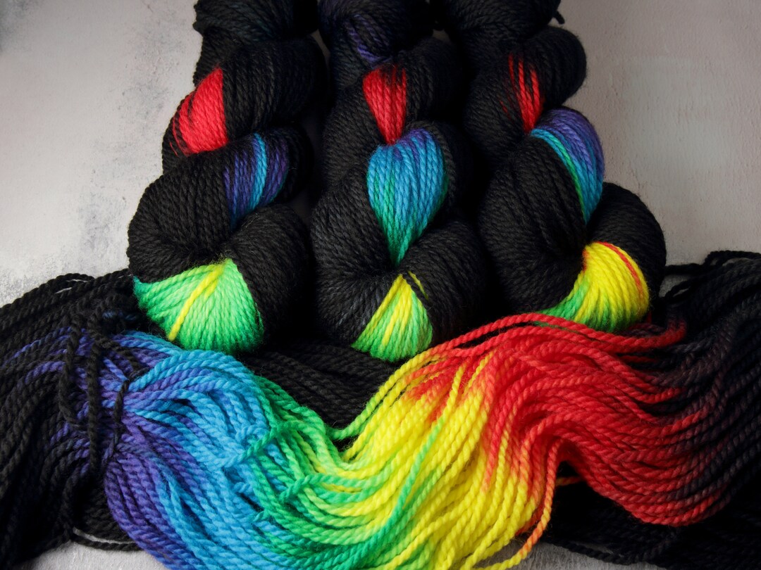 Aran/ Heavy Worsted 100% British Wool Superwash Hand-dyed Knitting
