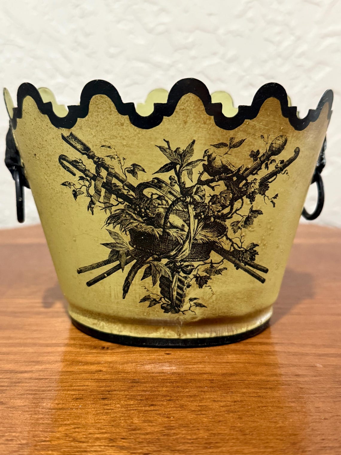 Vintage Italian Toleware Planter - Etsy