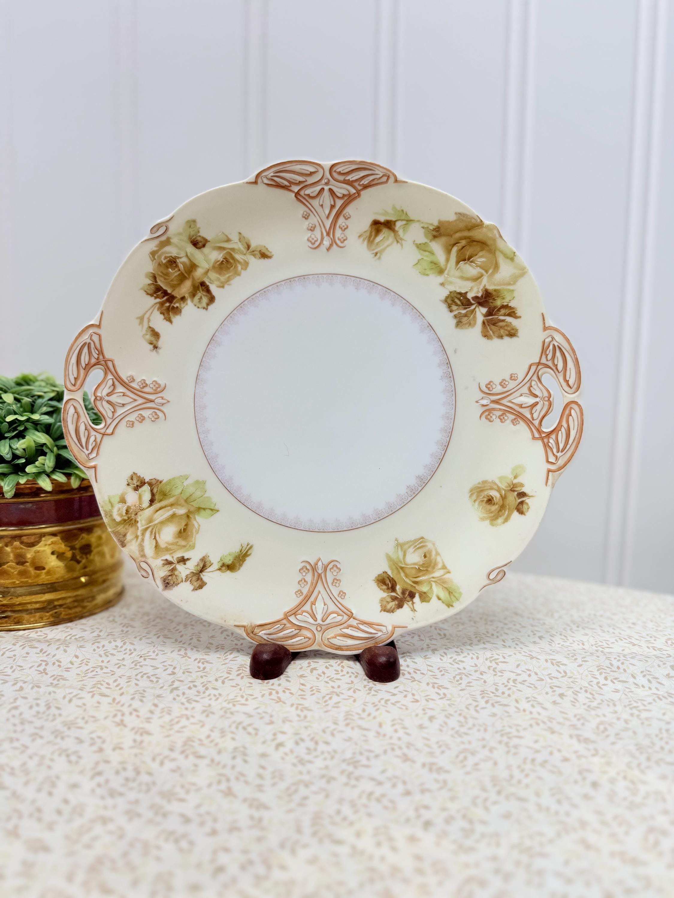 Old Ivory Germany アンティーク 大皿 German Old Ivory - Etsy