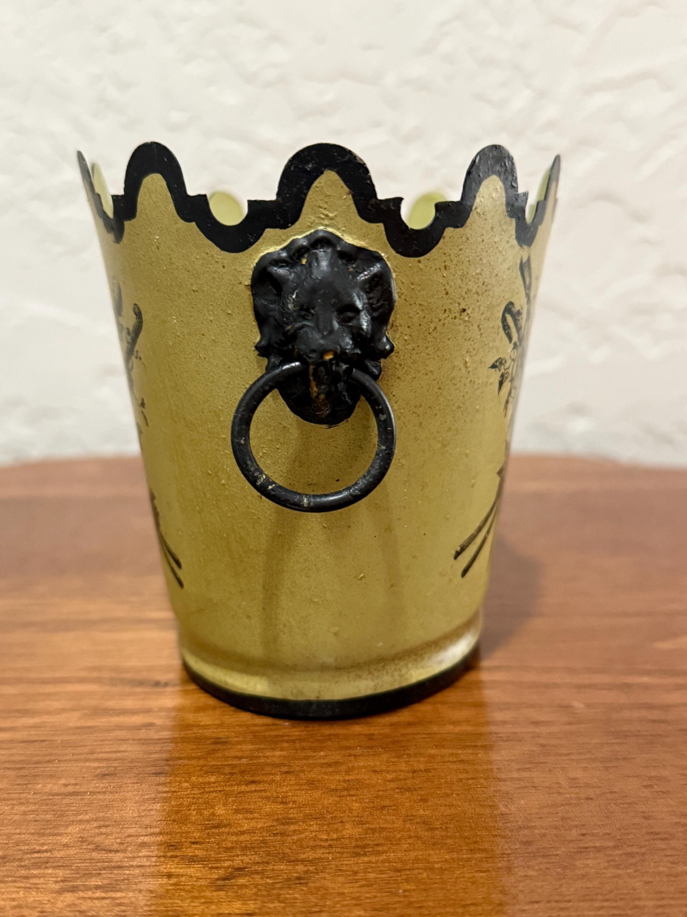 Vintage Italian Toleware Planter - Etsy
