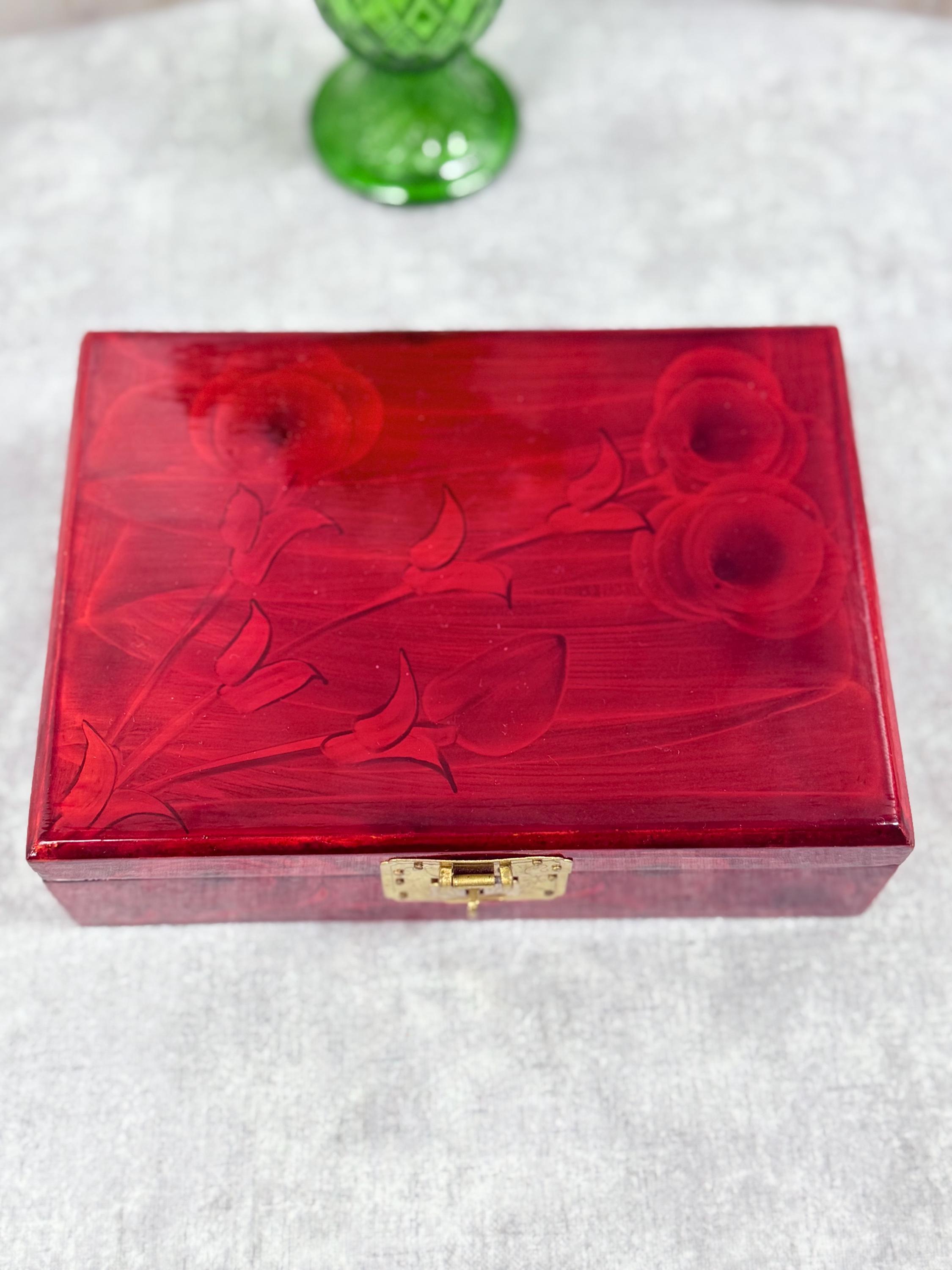 Vintage Chinese Lacquer Box - Etsy