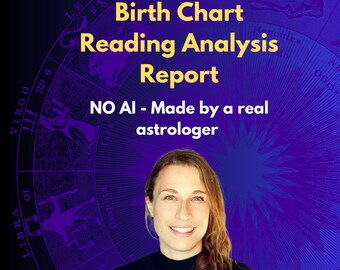 Analiza horoskopu urodzeniowego (w pełni spersonalizowana): intuicyjny raport astrologiczny z tarotem (plik PDF do przesłania e-mailem)