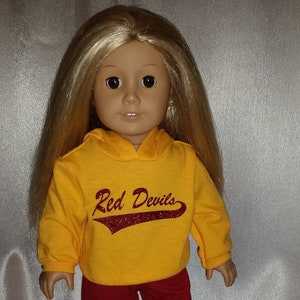 Order a Custom Glitter Hoodie for your 18 in Doll