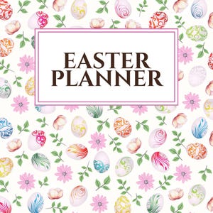 Easter Planner, Spring Planner, Easter Organizer, Easter Printable, Easter Gifts, Easter Bunny, Printable Egg Hunt, Spring Printable