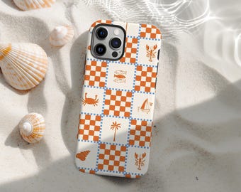 Funda costera, funda con temática oceánica, funda italiana, funda para viajes de verano, funda para vacaciones, iPhone 16, 15, 14, 13, 12 y 11 Pro Max