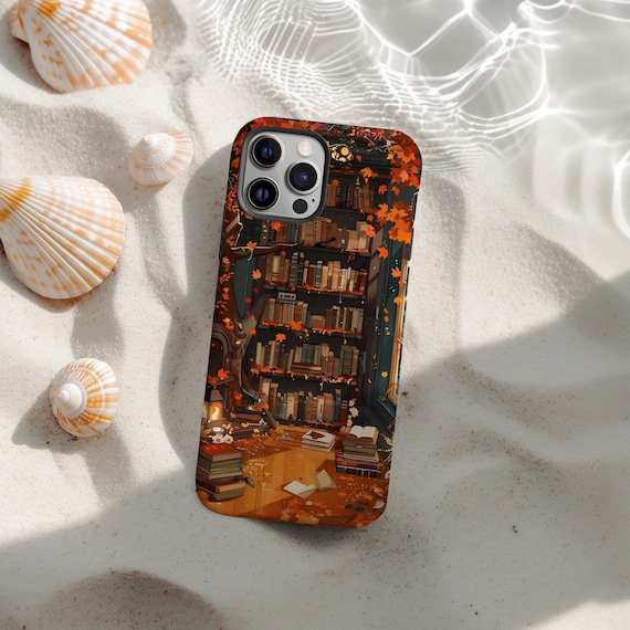 Bookshelf Phone Case Magsafe | Book Lover Cover | iPhone 17 16 15 14 13 12  Pro Max | Witchy Dark Academia Aesthetic | Cozy Fall Phone Cases - Etsy  Israel
