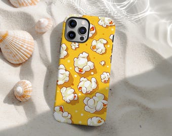 Popcorn Cute Funny Odd iPhone Case Summer Trendy Phone Case Phone Case Oddly Specific iPhone 17 16 15 14 13 12 11 Pro Max, Tough Case