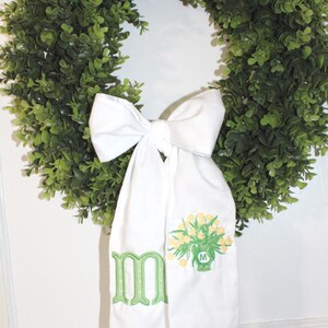 Applique Wreath Sash