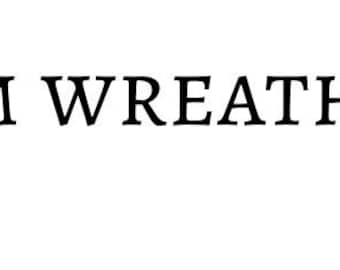 Custom Wreath Sash