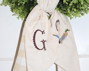 Mallard Duck Wreath Sash