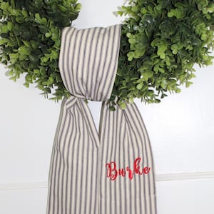 Embroidered Wreath Sash