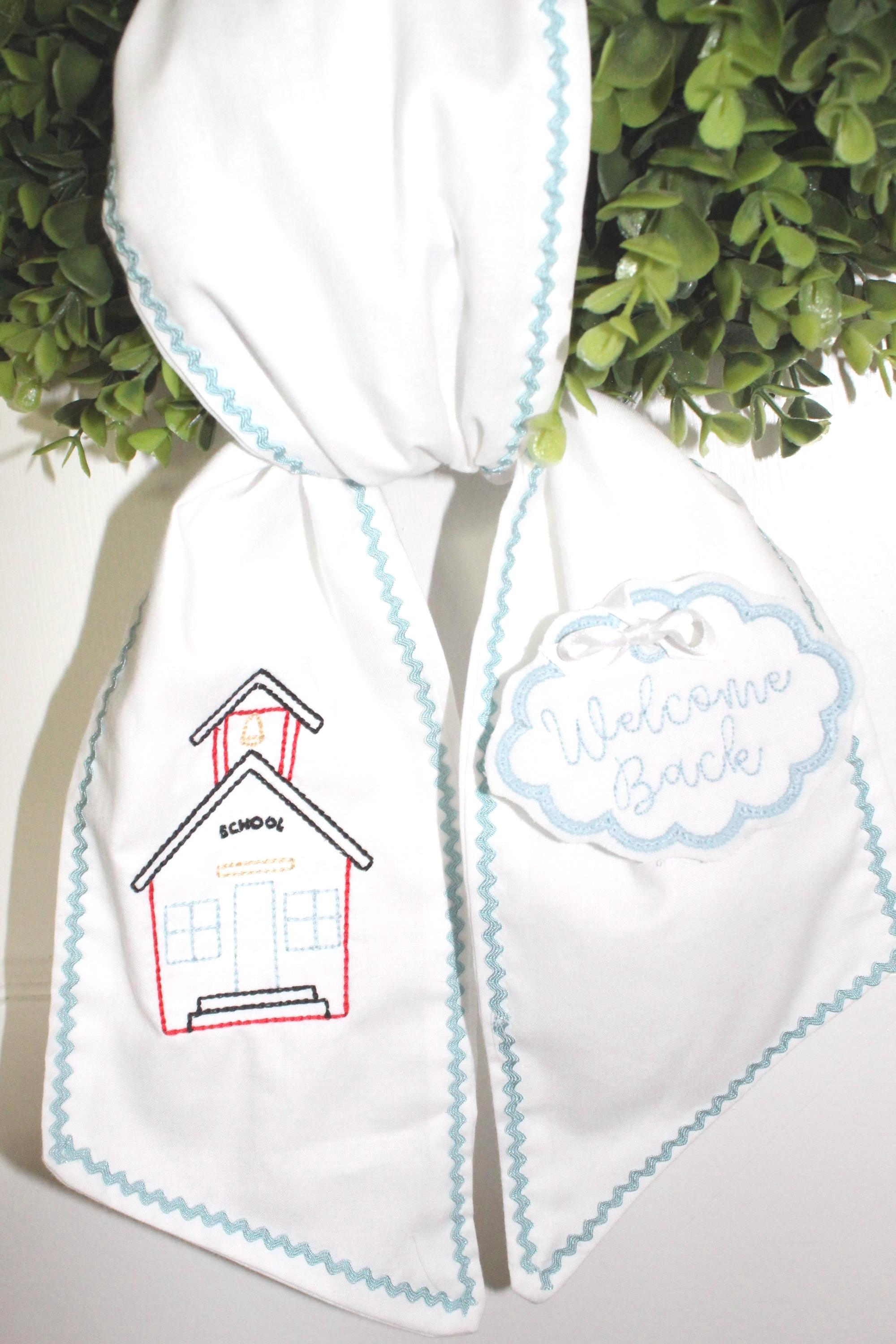 Ric-rac Back to School Interchangeable Wreath Sash - Etsy