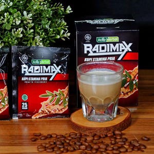1 Box Radimax Herbal Original Coffee For Men 25G x 10 Sachets