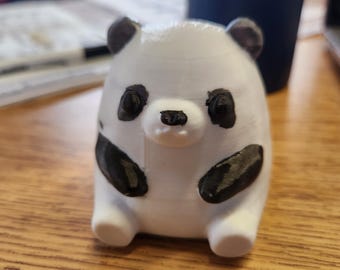 Panda Mochi Squishy |Animal 3D Printed TPU Stress Toy| Slow Rising Kawaii Desk Buddy
