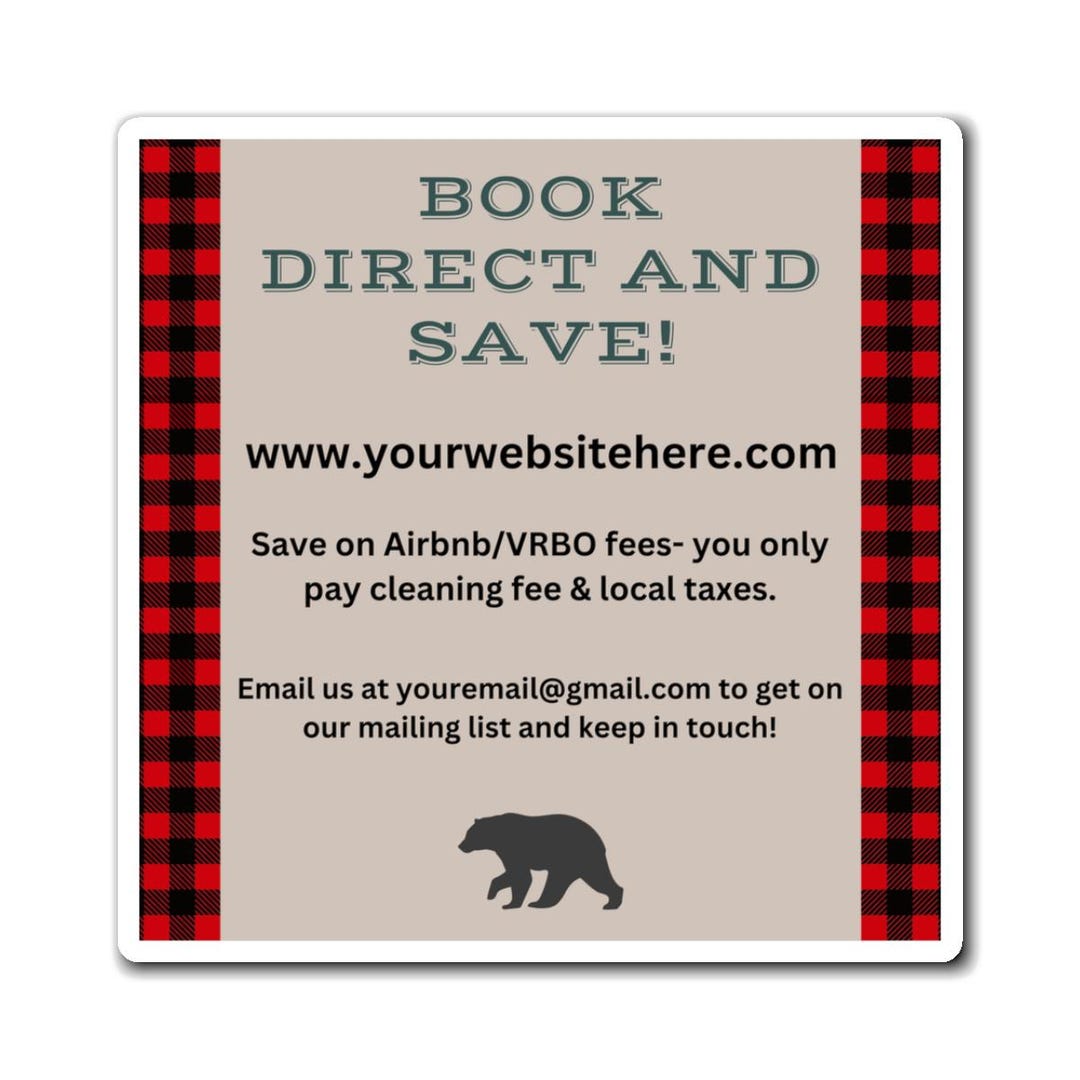 Direct Booking Sign Direct Booking Website, Airbnb Rental, VRBO Rental, Vacation Rental ...