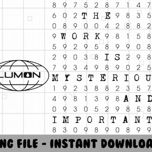 Lumon Industries Severance PNG, The Work Is Mysterious And Important png, Severance Gift, TV Shows PNG