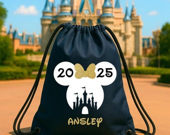 Bolsa con cordón de Minnie Disney, bolsa con cordón de parque temático, mochila Disney, mochila de viaje de vacaciones Storm Trooper para niños y adultos.