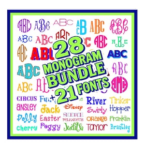 Embroidery font bundle monogram font bundle, BX font, embroidery machine fonts, mega monogram bundle font, embroidery machine PES DST fonts