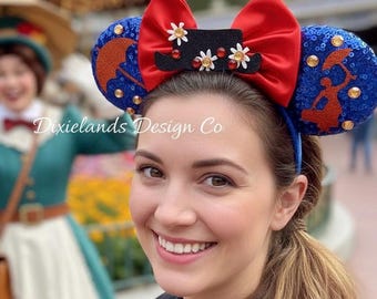 Tiara com orelhas do Mickey e da Minnie, inspirada no Magical Mary, inspirada no Parque dos Magos, no Halloween e em outros parques temáticos. Ideal para cosplay e decoração de cabeça.