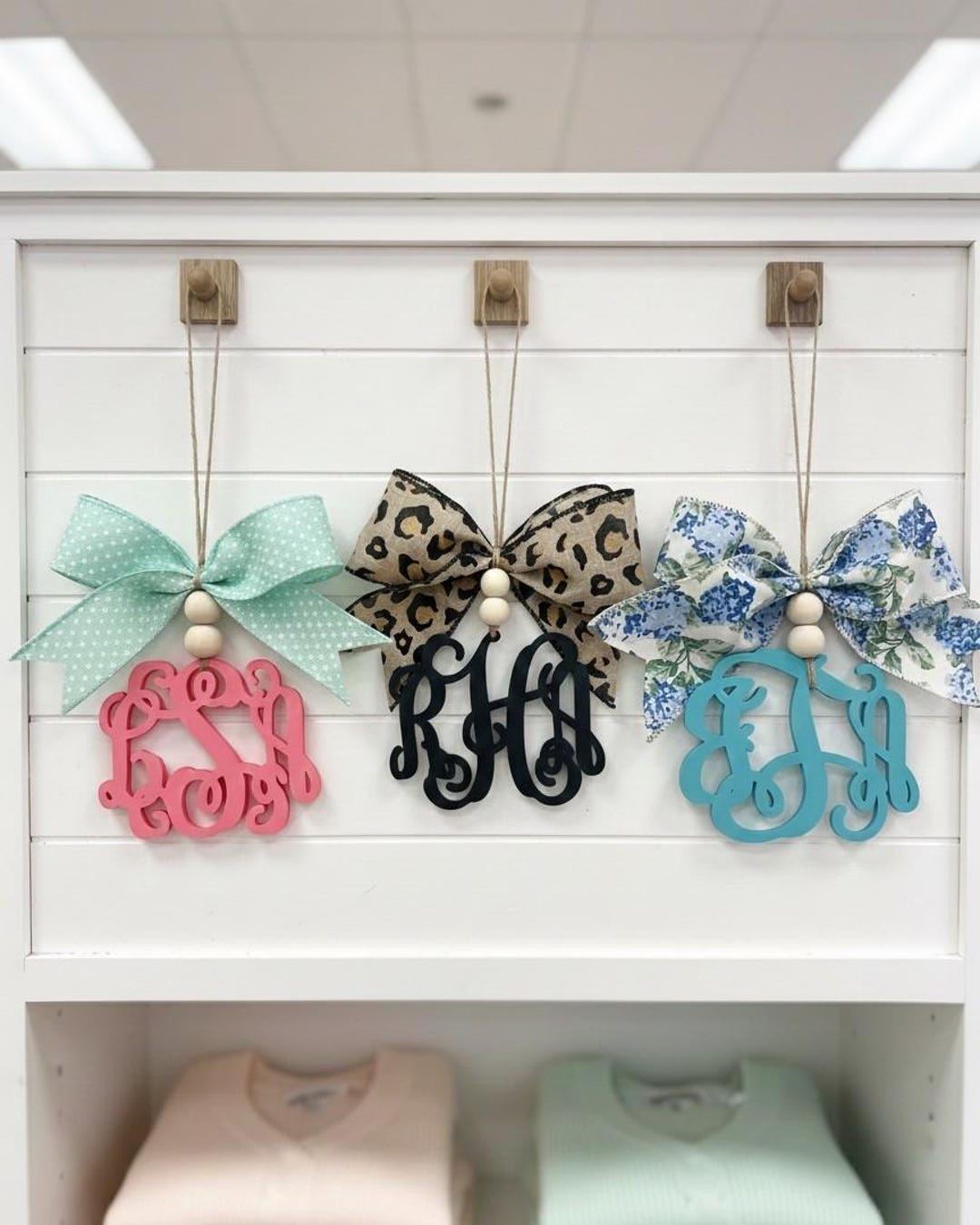 Custom PLA Car Monogram Charm: 3D Printed Car Sign Essential Oil ...