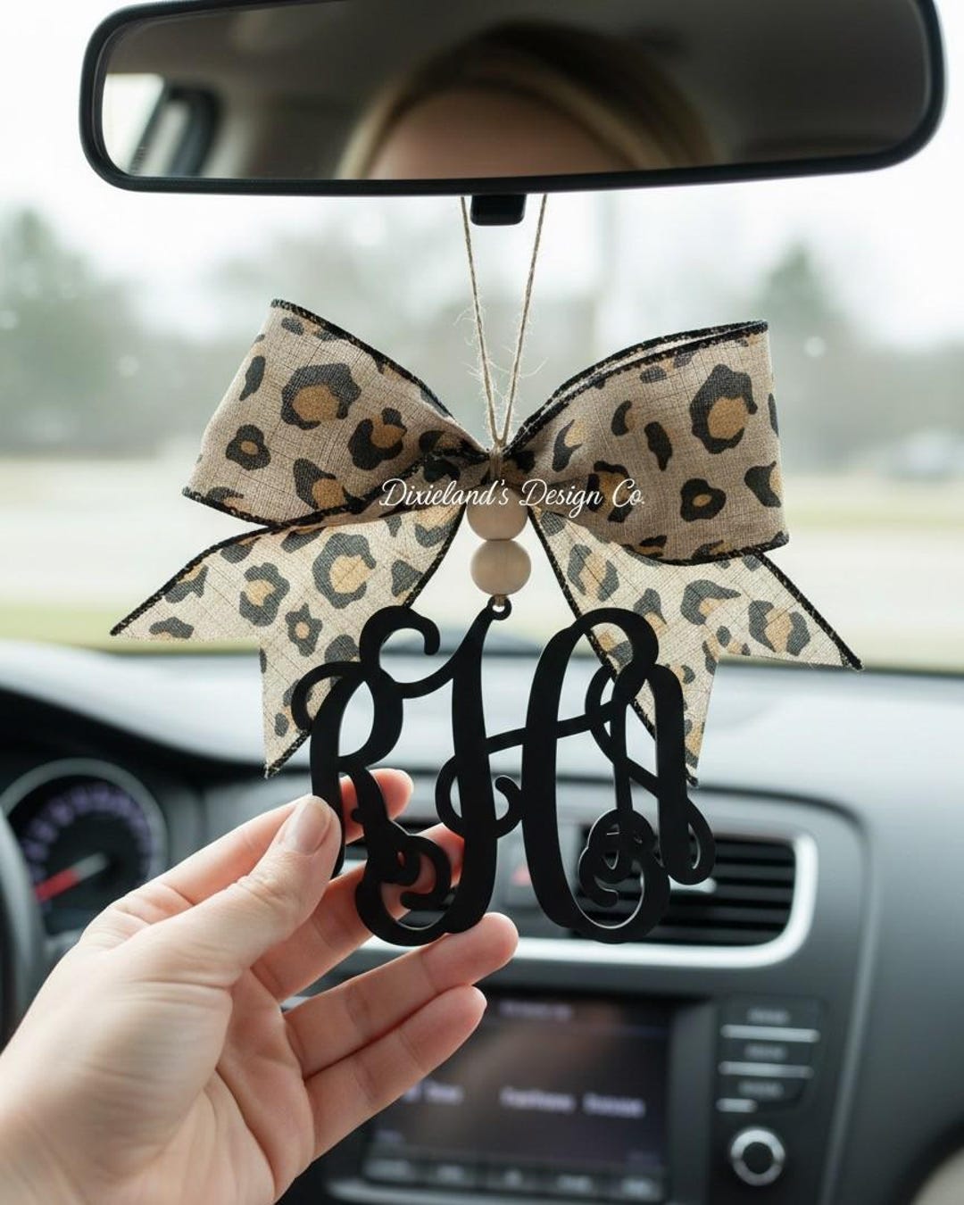 Custom PLA Car Monogram Charm: 3D Printed Car Sign Essential Oil ...