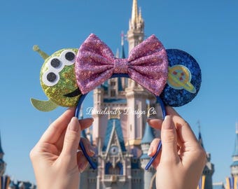 Alien Claw Andys Toys Story Magical Place Mickey Ears Mouse Minnie Bow Headband Ear Headband Theme Park Halloween Cosplay Headwear Accessory