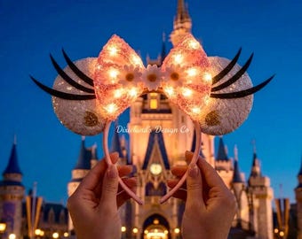 Daisy Mädchen Ente Magischer Ort Micky Ohren Maus Minnie Bow Stirnband Ohr Stirnband Themenpark Halloween Cosplay Kopfbedeckung