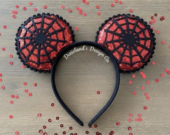 Spider Men Jungen Unisex Maus Ohren Magischer Ort Freizeitpark Micky Stirnband Ohne Schleife Micky Ohren Stirnband Halloween Cosplay Film Charakter