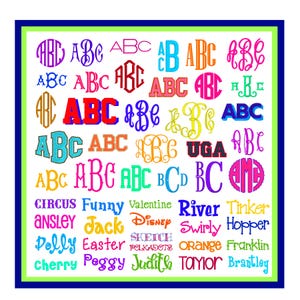 Embroidery font bundle monogram font bundle, BX font, embroidery machine fonts, mega monogram bundle font, embroidery machine PES DST fonts