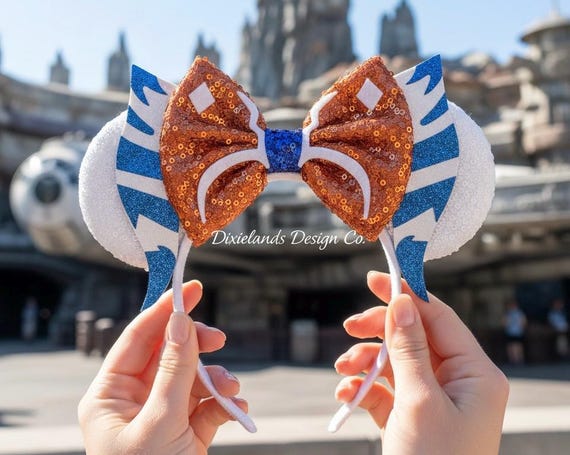 Ahsoka Tano Magical Place Mickey Ears Mouse Minnie Bow  display picture 3